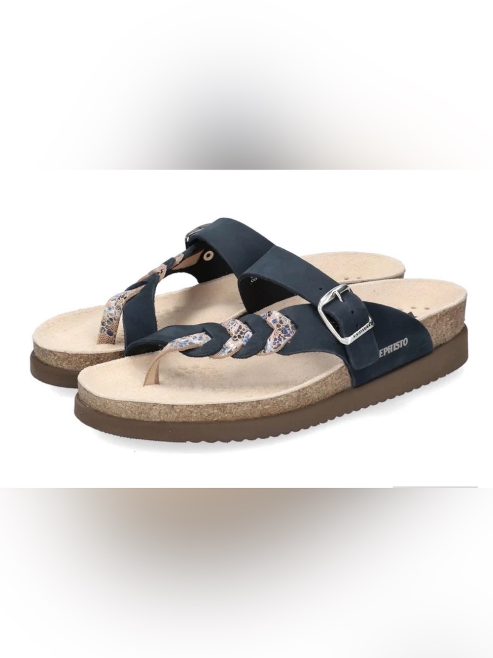 Mephisto Heleonore Sandal Navy Sandalbuck Mistic Sz. 38